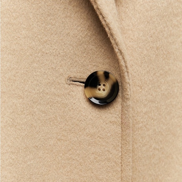 DOUBLE FACED WOOL BLEND COAT ZW COLLECTION - Picture 6 of 7